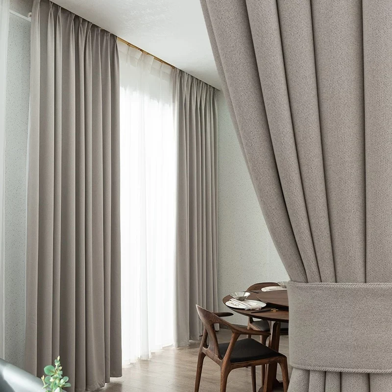 

Moonlit linen curtains, blackout linen curtains, tea room, Zen Japanese style, cotton and linen, Chinese style window TM0177B