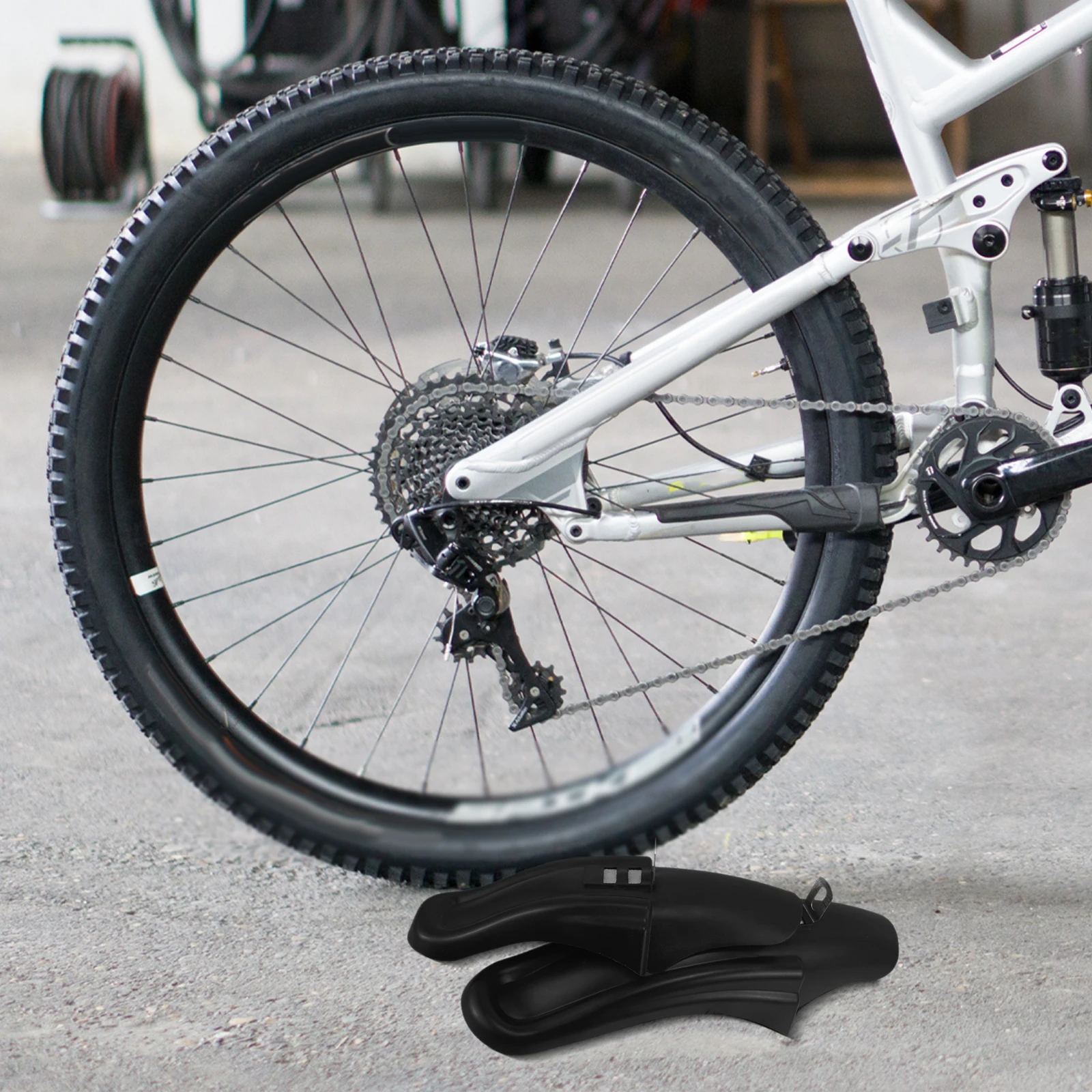 

1 Set Mountain Mudguard Front Rear Plastic Mud Flap Universal Cycling Outdoor Sports Accessories Lightweight Durable Protection