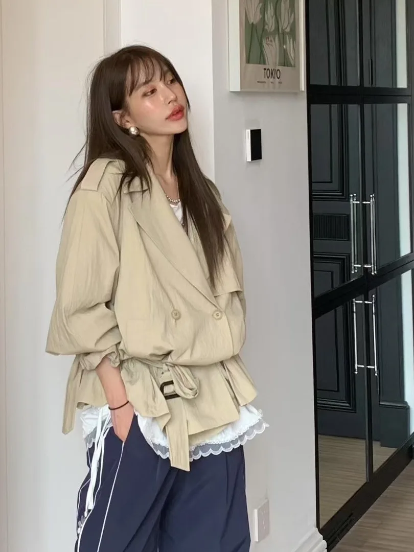 ファイオナブル・エレ レディース 春コート 新作 2026 ラジースタイル トレンド ダブルブレスト ロングコート