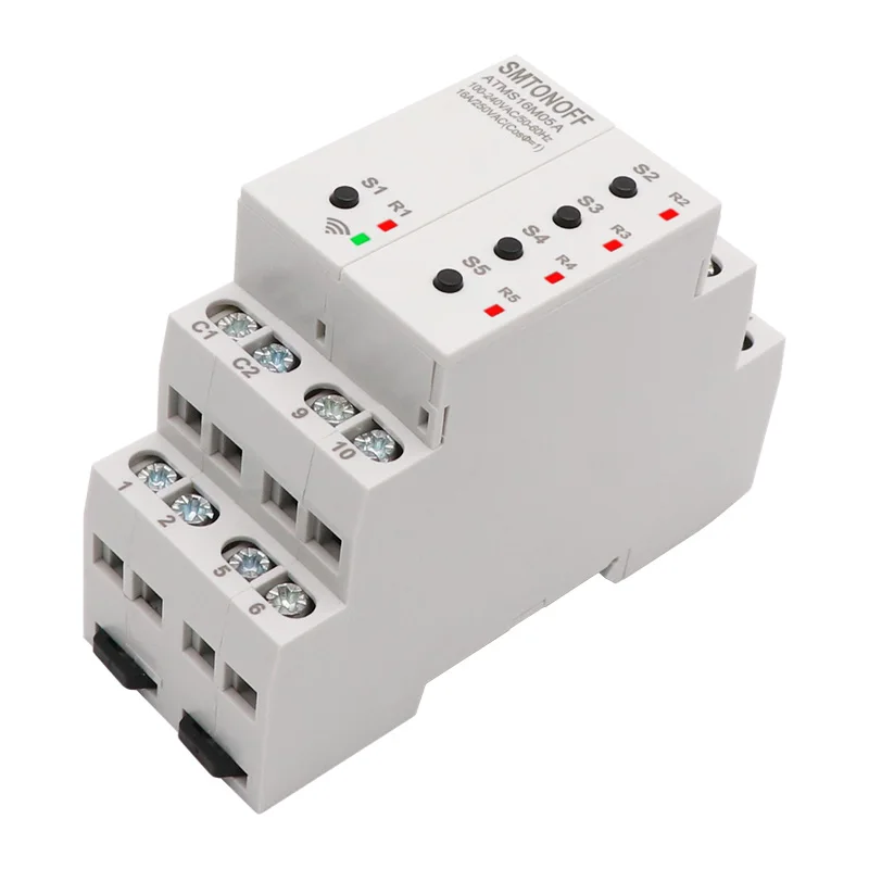 Tuya WIFI 5 isolated channels 5 gang smart switch Without Extension switch Smart Timer Remote Control Voice control