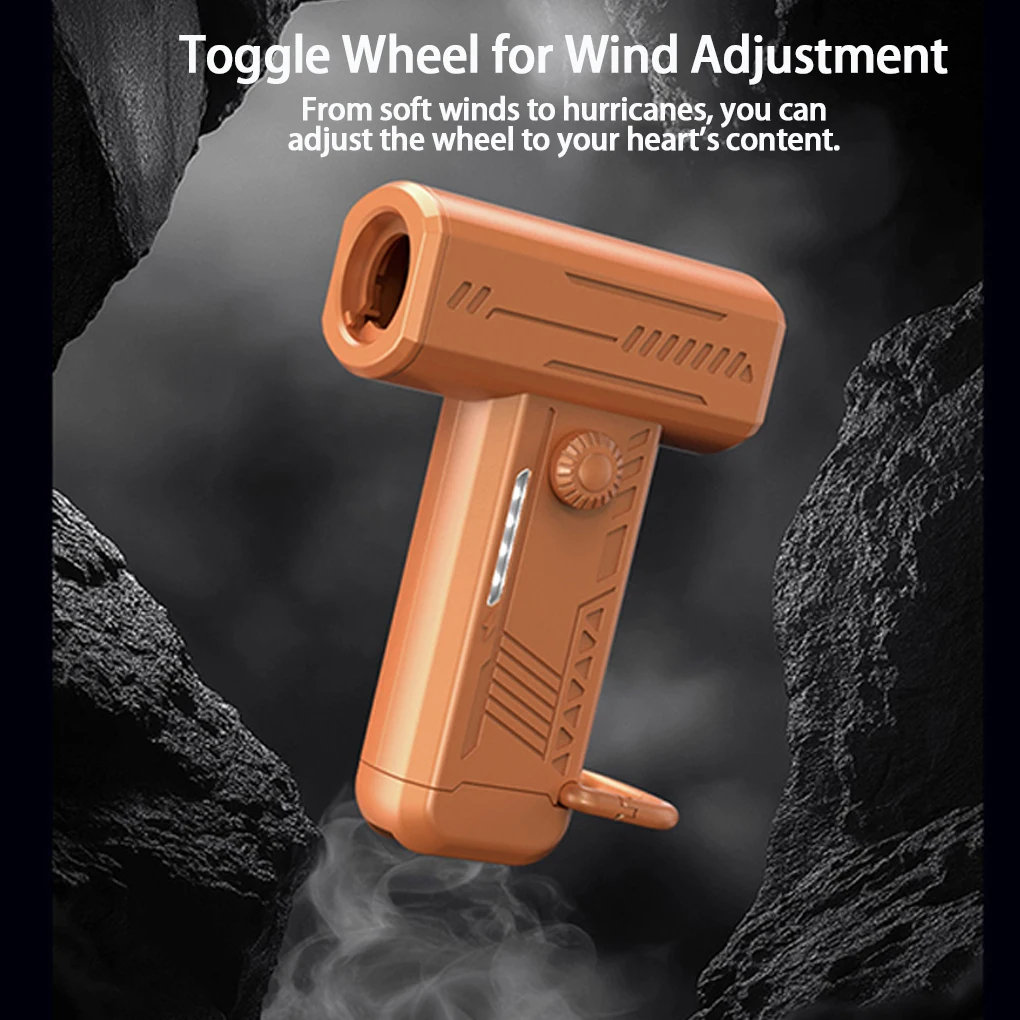 Mini ventilatore turbo violento con asciugatrice leggera che soffia campeggio all'aperto 130000 Ventilatore per polvere portatile ad alta velocità giri/min