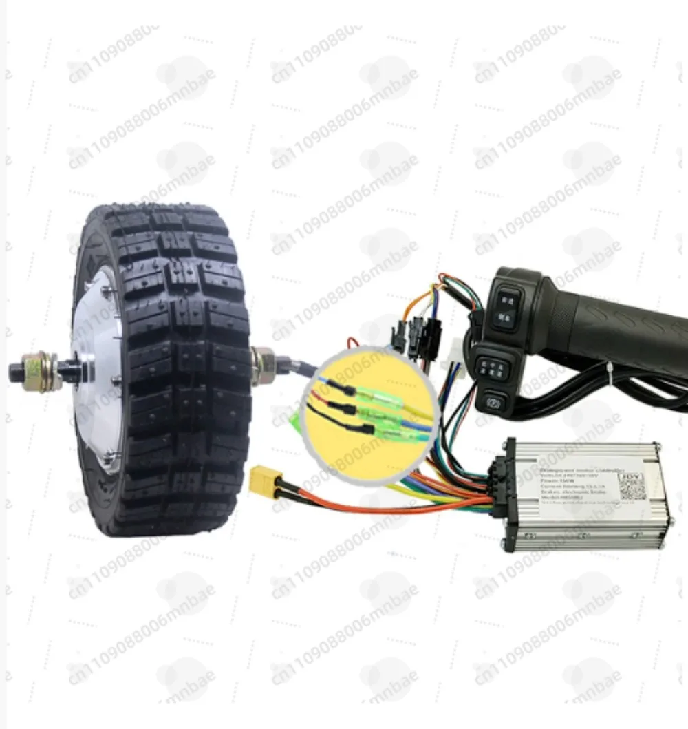 8inch Toothed DC Brushless Hub Motor Low Speed High Torque (Including Bracket)