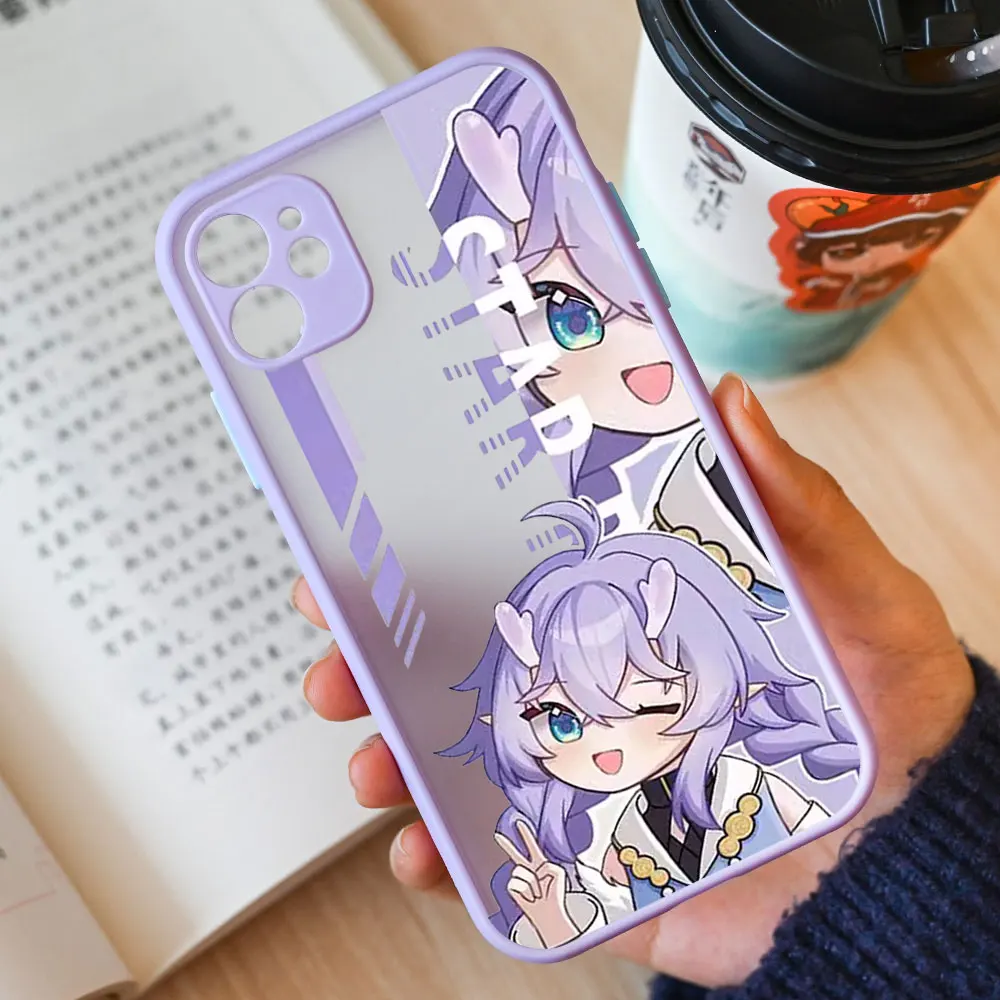 Honkai Star Rail Gepard Bronya Phone Case for IPhone X XS Max XR 8 7Plus Mini SE XS 13 12 11 14 15 Pro MAX Shockproof Hard Cover