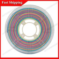 -ABUB Multicolor Gradient Matte PLA 1.75Mm 1Kg Rainbow Color Change Low Gloss 3D Printer Filament