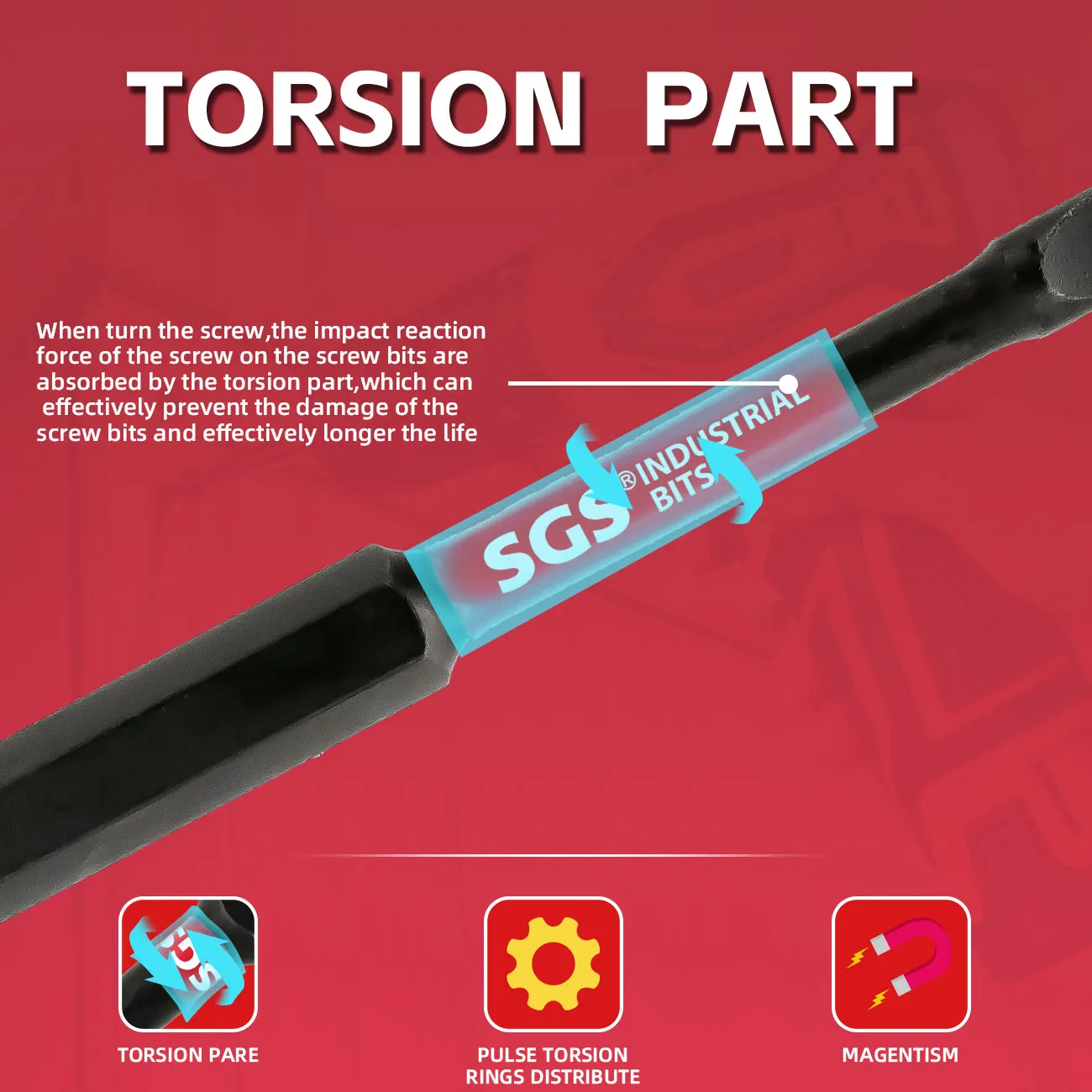 13-teiliges 75mm Verlängertes Diebstahlsicheres Torx TT Schraubendreher-Bit-Set, S2 Hochtemperatur-Gehärteter Stahl mit Magnetischem Drehmomentpuffer, Rutschfest, Multifunktionales Universelles Zubehör für Elektrobohre – Detail 5