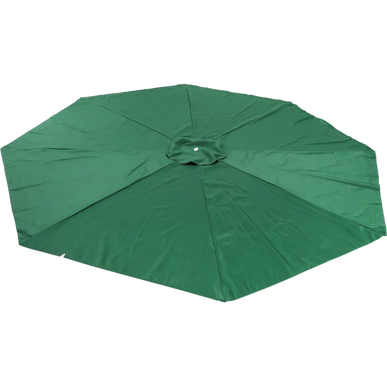 

1pc Beach Umbrella Canopy UV Protection Umbrella Canopy Outdoor Umbrella Canopy without Umbrella Stand (Dark Green)