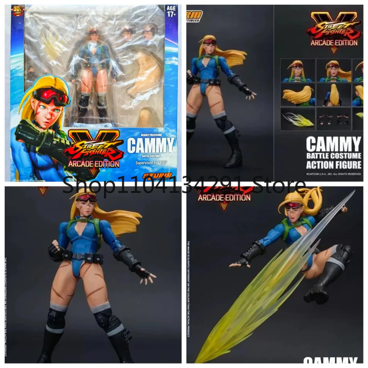 

Original Stock: Storm Toys ST Street Fighter V Cammy 1/12 Scale Action Figure - Unarmed Combat - Birthday Gift - Collectible