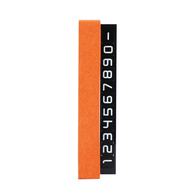 For Lynk&Co 900 Car temporary parking number card mobile phone sign suede hidden aluminum alloy