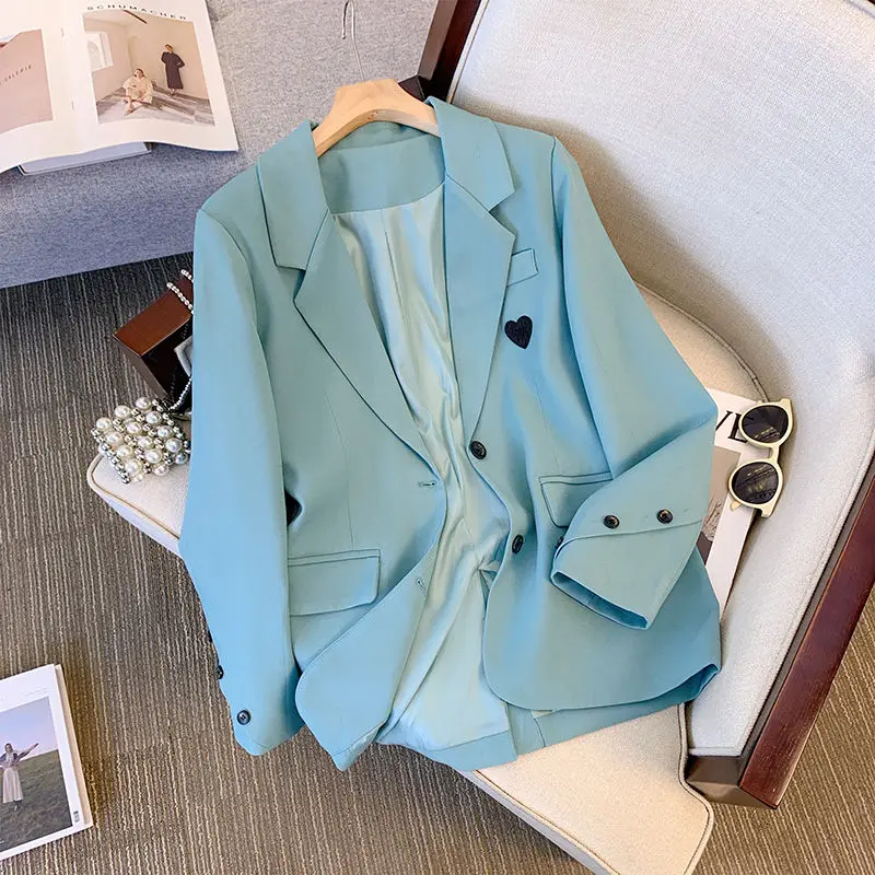 2024 New .Korean Blazer Suit Coats, For Women's Clothing ,Spring Autumn Short Blazers Jackets ,Office Ladies Suits Tops