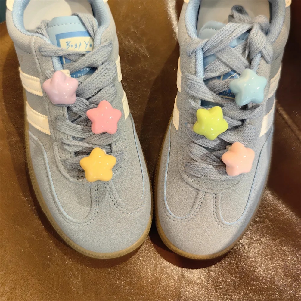Herbst Winter Plüsch Stern & Knochen Schnürsenkel Charms Niedliche Pelzige DIY Abnehmbare Sneaker Zubehör für Schuh Dekorationen