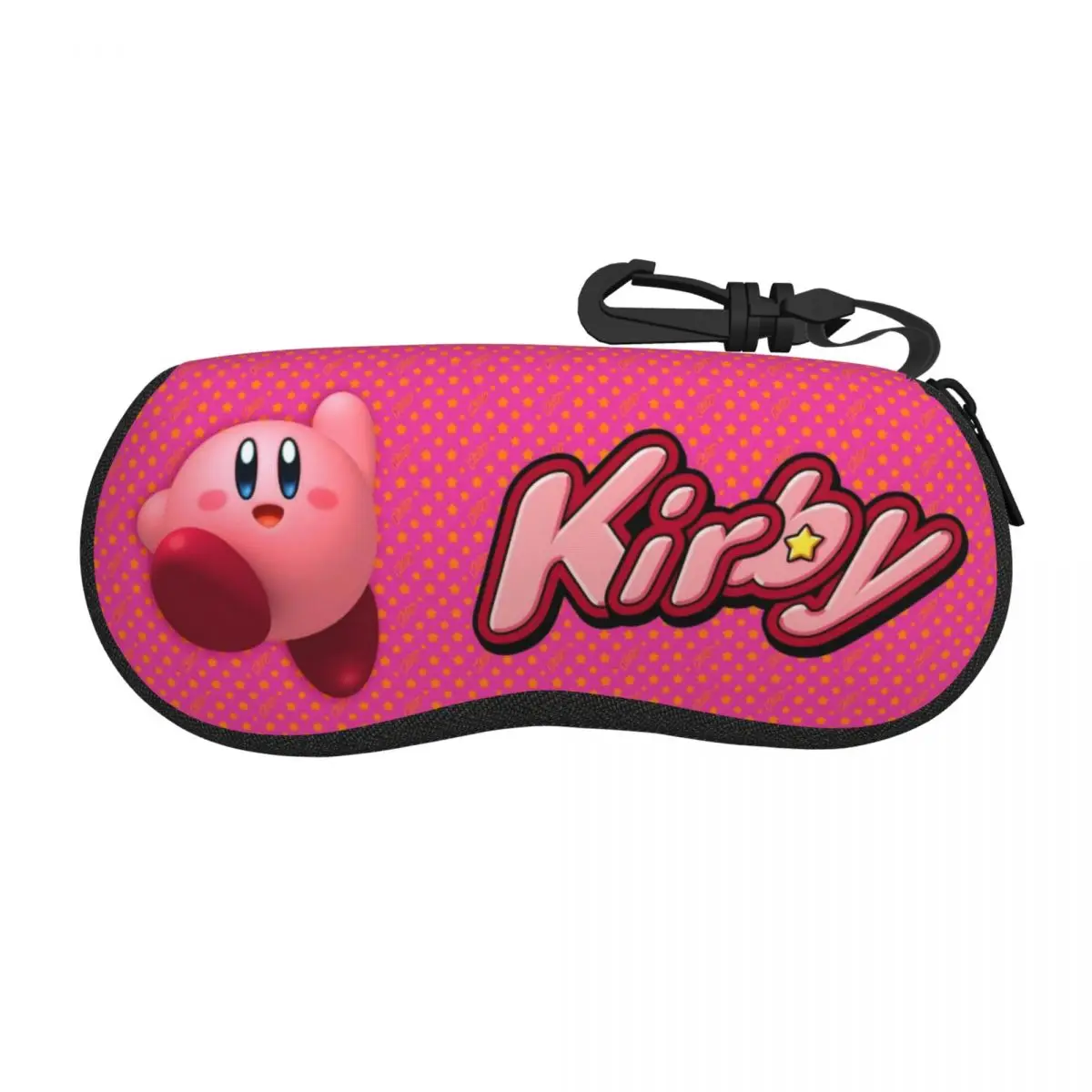 Pink Kirbys Funny Game Merch Glasses Case for Women Waterproof Reading Storage Box Gift Eyewear Container