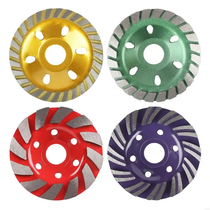 Roda moagem concreto diamantes 4pcs 4 polegadas para polimento e limpeza pedra y4qc