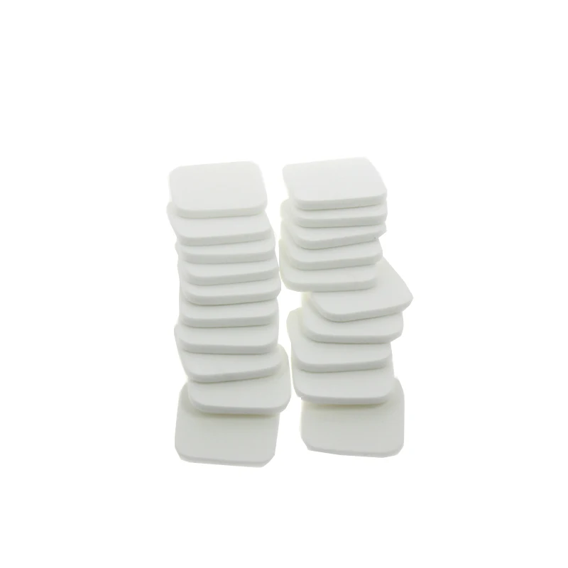 20 pçs/set 4.7*4.7*0.5cm quadrado feminino meninas rosto pequeno pó puff maquiagem esponja mistura beleza fundação ferramenta cosmética