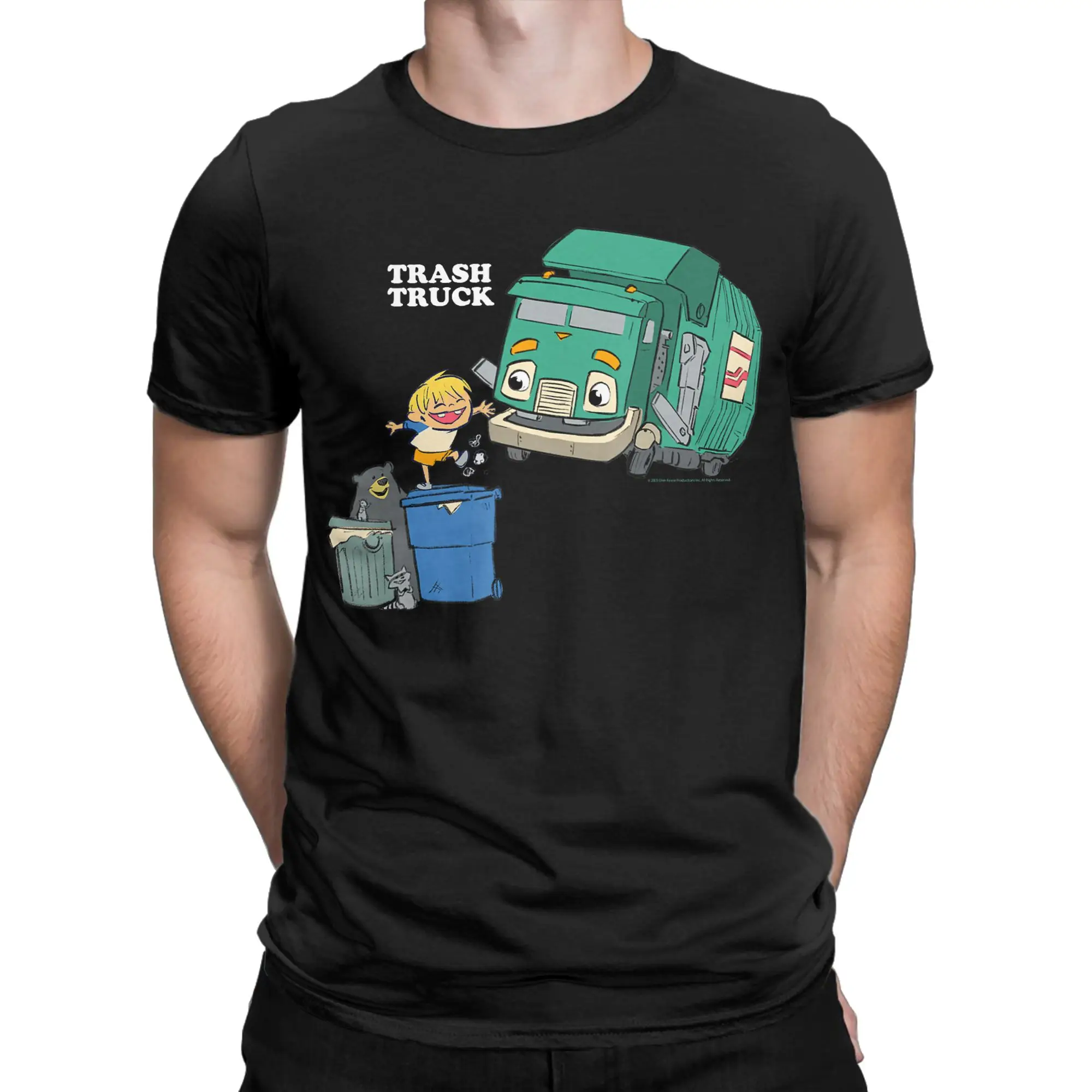 Casual T-Shirt Summer The Bear Raccoon & Hank Adventure Hip Hop T-Shirts  100 Cotton Tee Shirt for Man Y2K Short Sleeve Clothes