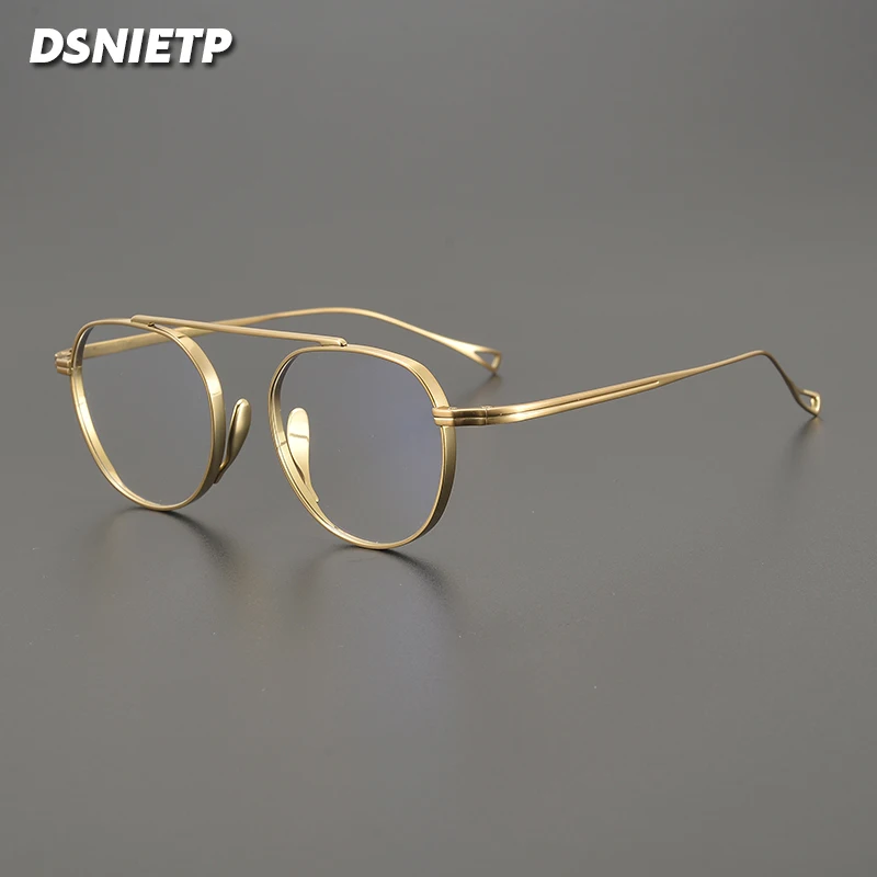 Vintage Pure Titanium Reading Glasses Men Prescription Myopia Anti Blue Light Eyeglasses Frame Women Brand Photochromic Eyewear