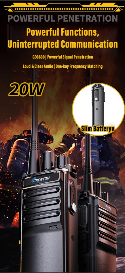 KLSD K8600S Walkie Talkie 20W 99CH Type-C HIDDEN DISPLAY SCREEN TOT CTCSS DCS VOX VOX Monitor Scrambler Scanning Definable