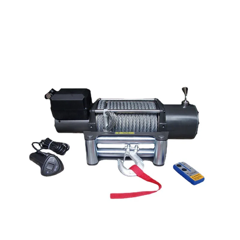

Heavy Duty 20,000 Pound Electric Trailer Large Wrecker Winch, Fire Winch