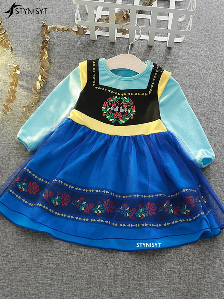 Vestido de princesa para niñas pequeñas, ropa de manga corta hasta la rodilla, vestido de verano para niños pequeños, vestido de cumpleaños para niños