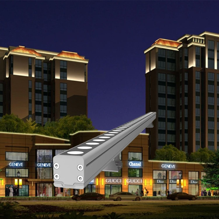 108W 3-IN-1 DMX512 RGB IP65 LED Wall Washer for Outdoor Architecture Hotel Building Decor Lighting