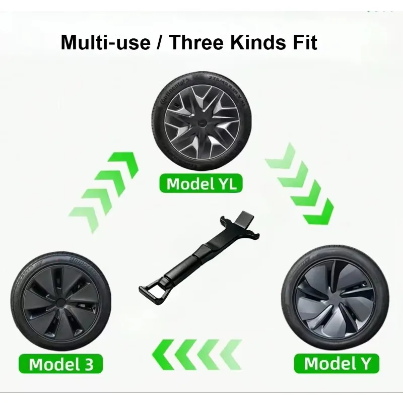 For Tesla Model 3 Model Y Model YL Hub Cap Pry Tool Wheel Cover Removal Pry Bar Easy Disassembly Modification Accessories