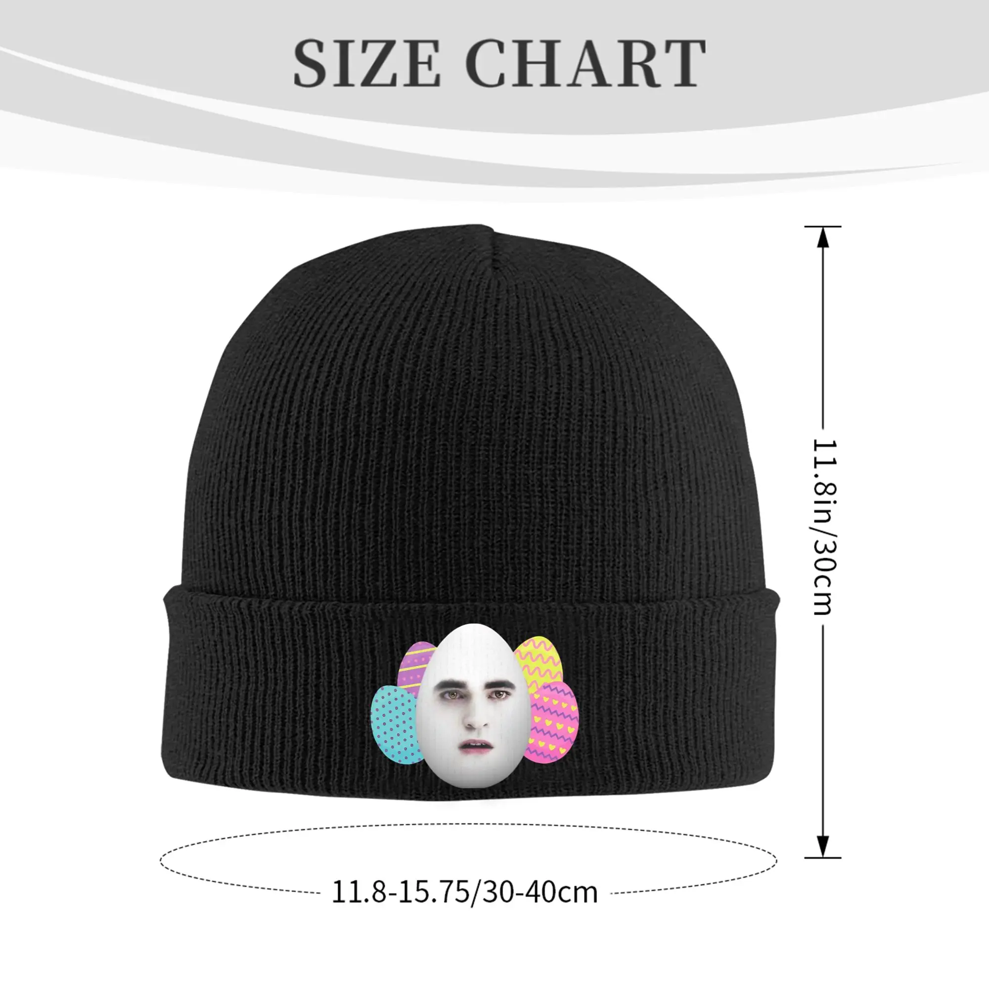 Easter Eggward Funny Meme Hat Autumn Winter Skullies Beanies Warm Twilight Edward Cullen Cap Unisex Acrylic Bonnet