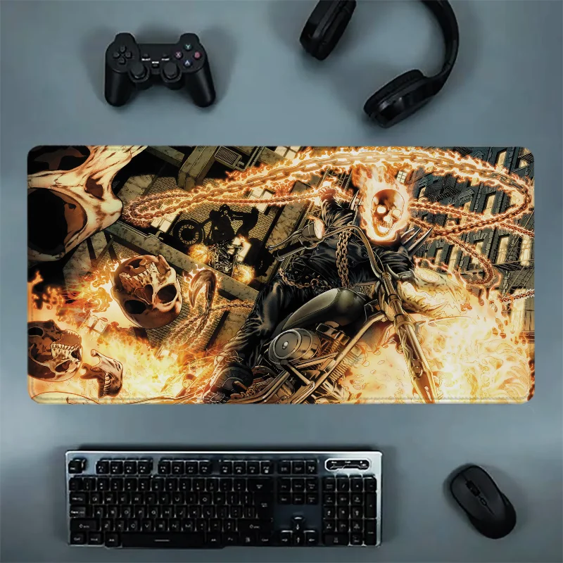 Seton-Tapis de souris pour ordinateur de bureau, tapis de souris, tapis de bureau Anime, grands modules, accessoires informatiques Gamer, Deskvirus, polymères de jeu, média