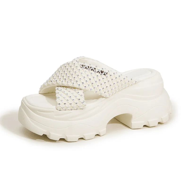 

Высококачественная кожаная обувь Мэри Джейн из микрофибры высокого качества 8,5 см, летние женские туфли на танкетке на платформе, удобные модные туфли высокого бренда