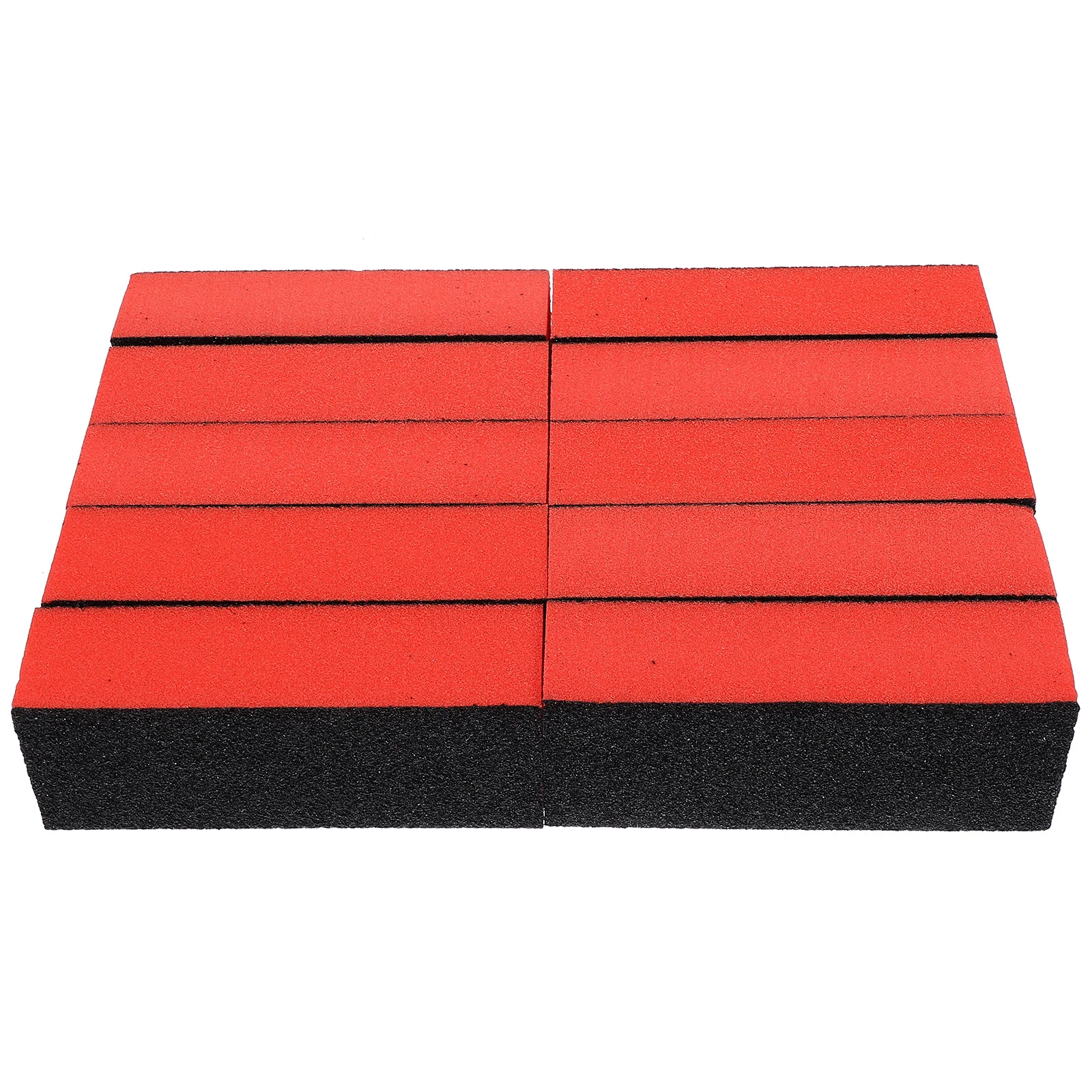 10 pçs bloco polidor de unhas design ergonômico durável remove cristas acabamento suave leve portátil para salão de beleza uso doméstico prego