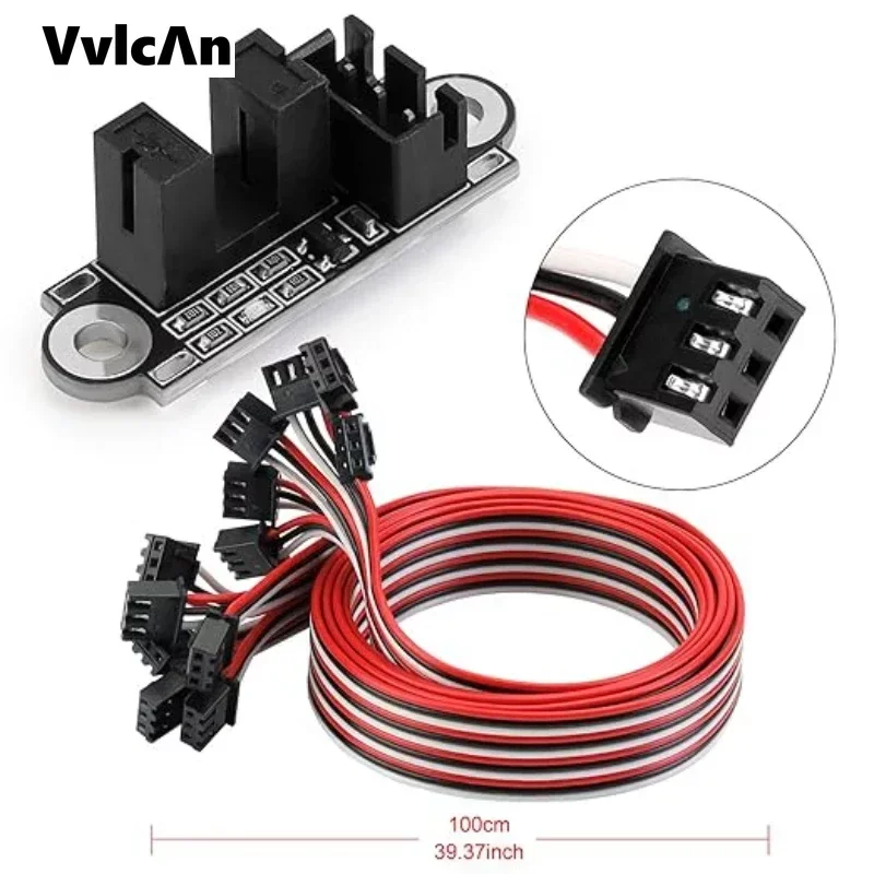 3D Printer Optical Endstop Optical Switch Sensor Photoelectric Light Control Optical Limit Switch Module with 1M Cable