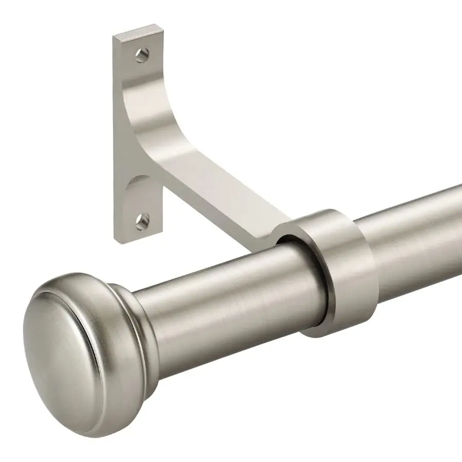 

Divider Curtain Rod,1 inch Curtain Rods for Windows 48 to 86 inch with Endcap and Premium Aluminum Brackets,Heavy Duty Ceiling M