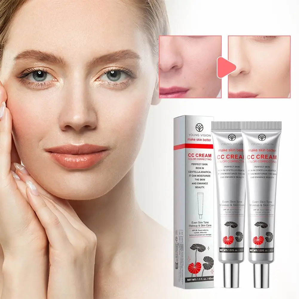 YOUNG VISION Make-upbasis CC Cream Isoleren Hydraterend Aanpassen van de huidskleur Pre-make-up Primer Gladmakende lichtgewicht gezichtscosmetica