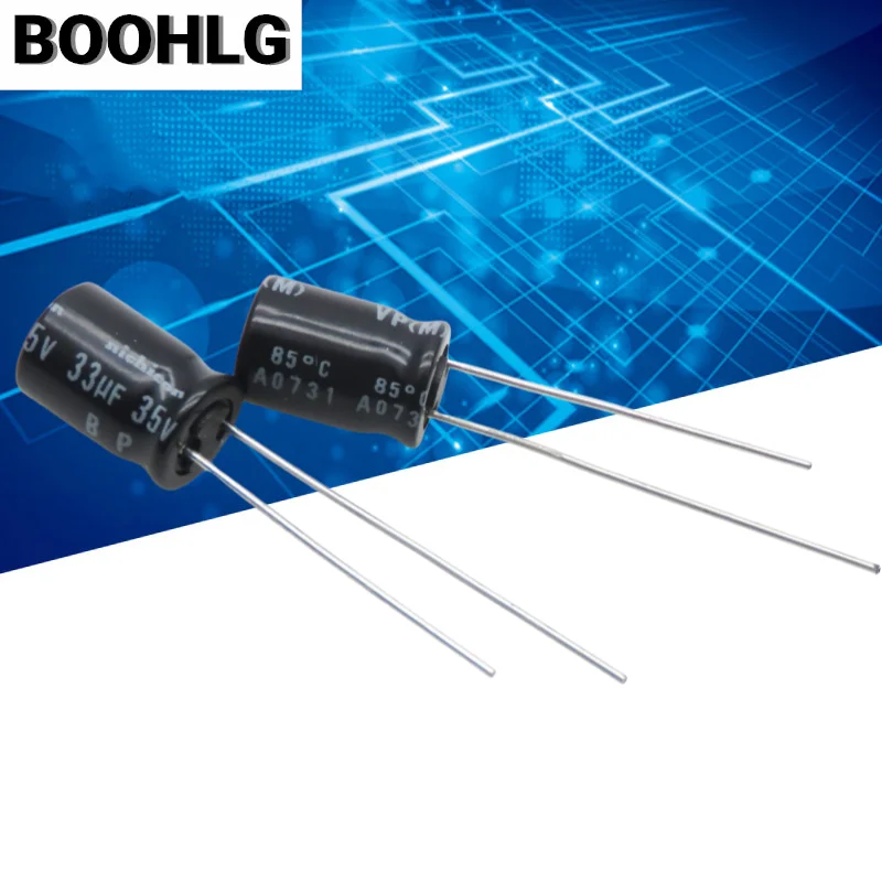 20 個 35V 33uf BP 50V 22uf 無極性オーディオ電解コンデンサ 50V 33uf 8X11mm