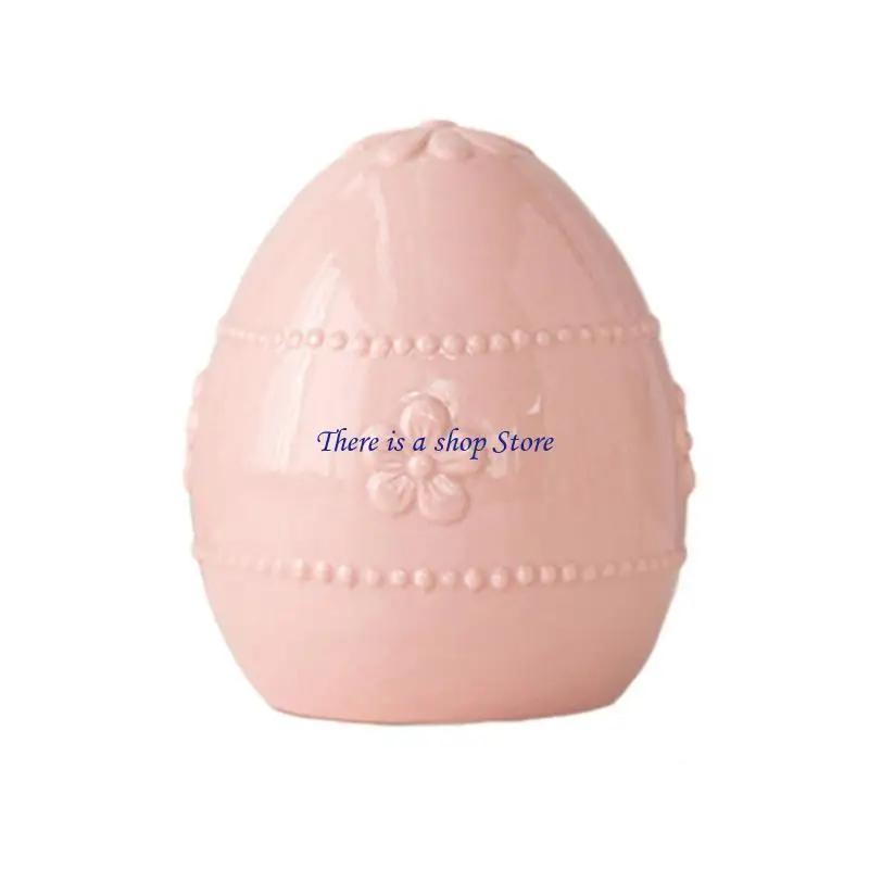 D0AD Elegant Ceramic Easter Eggs For Seasonal Home Accent Beautiful Easter Basket or Bowl Fillers for Tables, Mantels Shelf