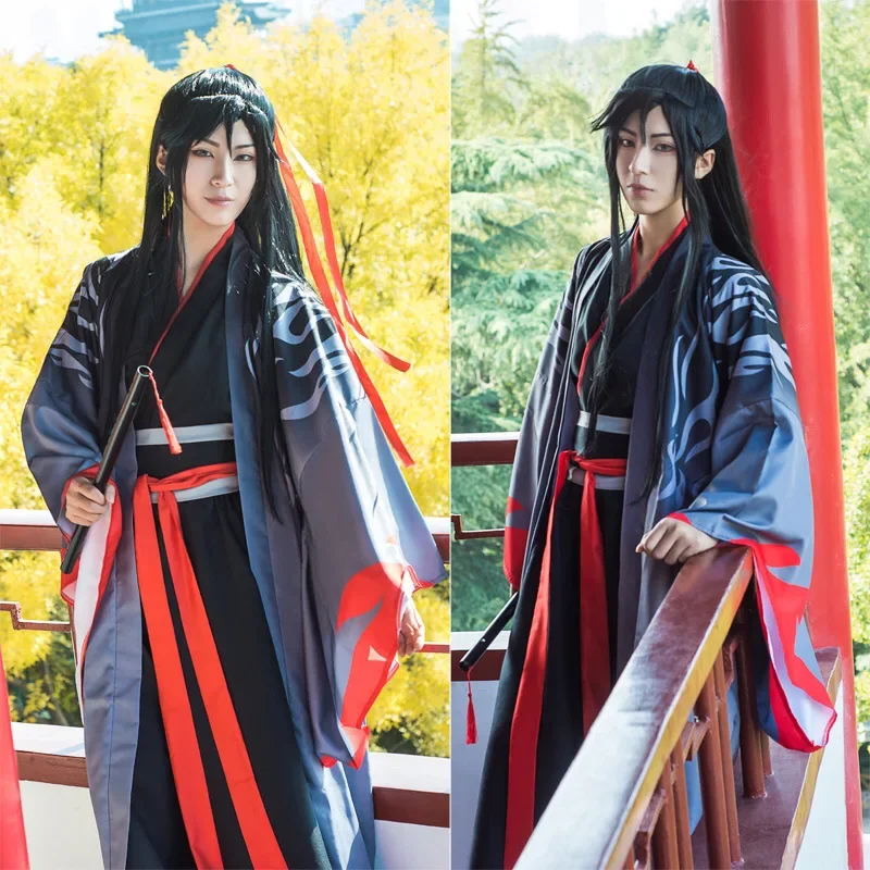 The Untamed-Disfraz de Hanfu Magic Road para hombre, ropa de bebé Wei Wuxian Patriarch, películas de Anime, conjunto de disfraces de Cosplay