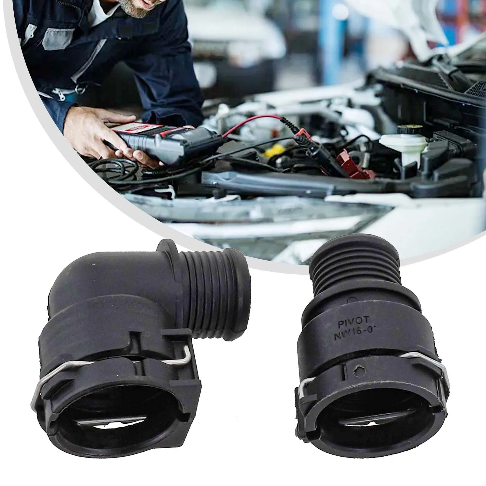 Accesorio de flujo de refrigerante negro 95089364 95316518 Resistente al desgaste Fácil instalación Rendimiento duradero para entrada de matriz