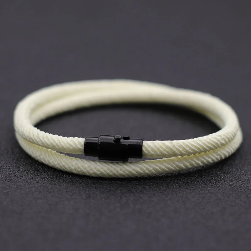 Minimalist Rope Bracelet Homme Female Double Layer Survival Braclet Hand Accessories Friendship Braslet Gift For Lovers