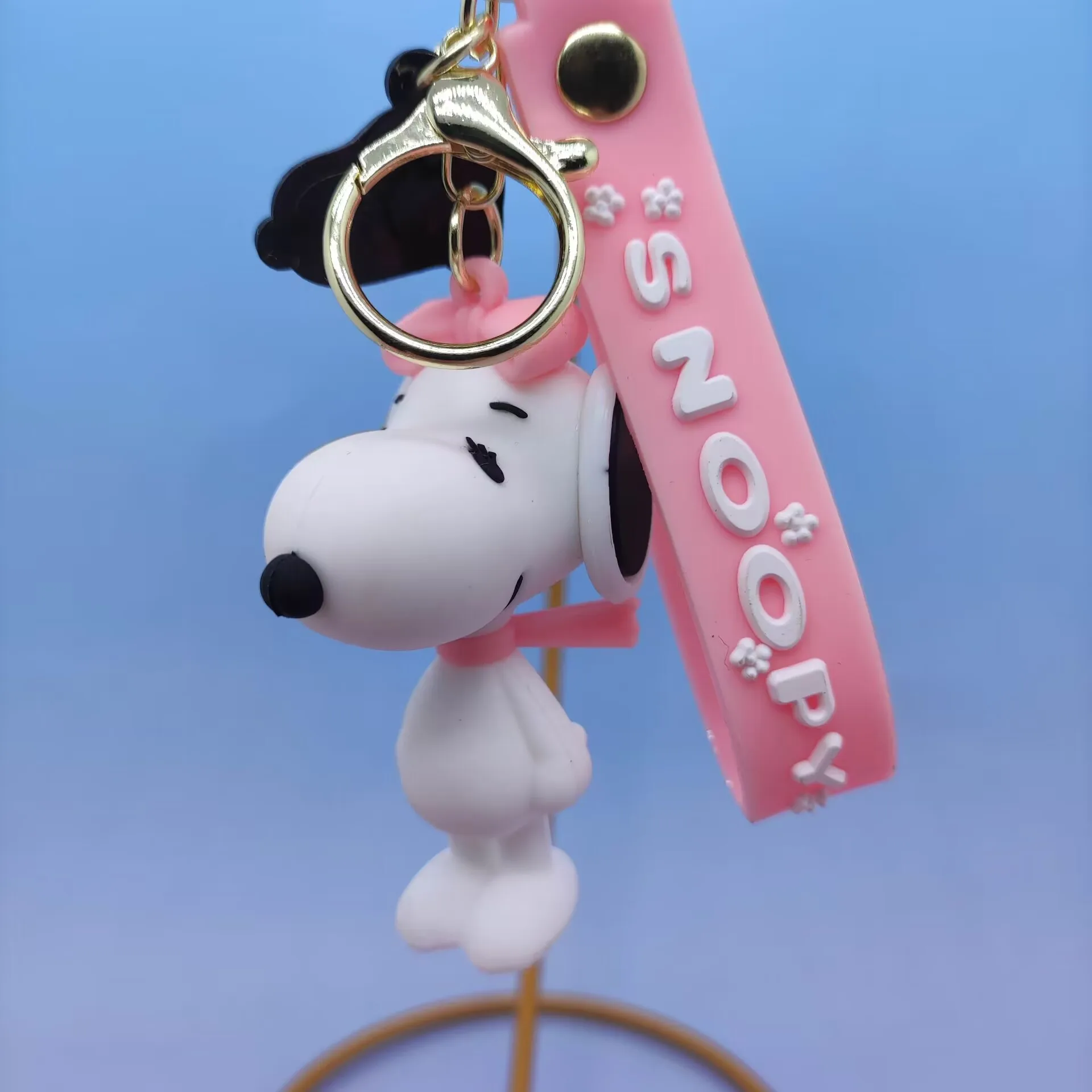 Snoopy Cute Doll Keychain On The Phone Pendent Silicone Car Couple Keychain For Bags Pendant Creative Keychain Christmas Gift