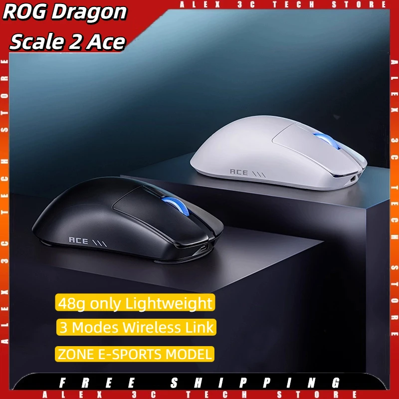 

ROG Dragon Scale 2 Ace Wireless Mouse 8kHz AP Pro 42k Sensor 3Mode 42000DPI 750IPS 48g Symmetry Esports Mouse Game Zone Mode RGB