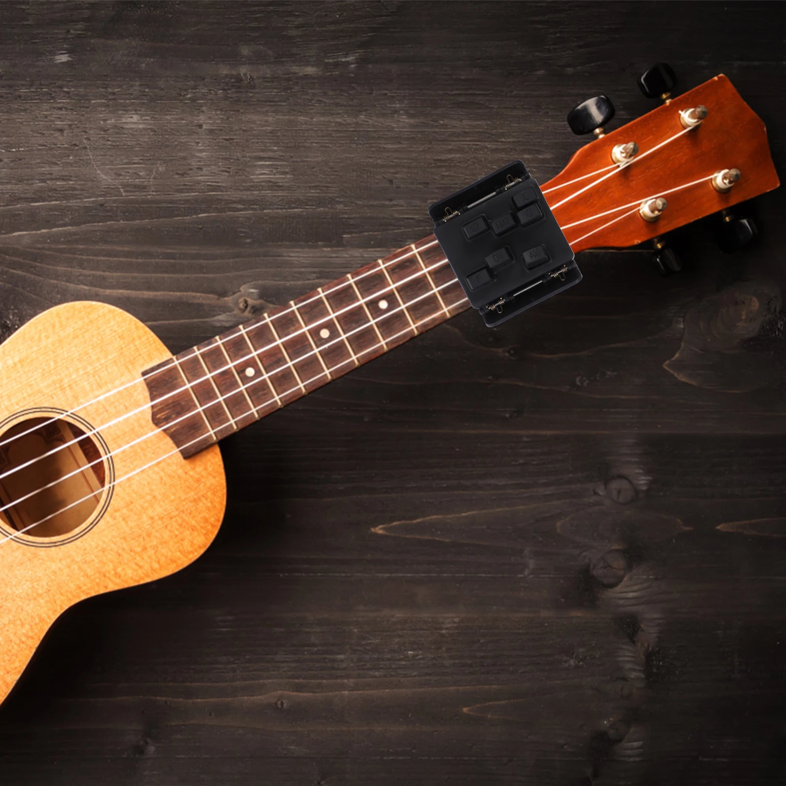 

Ukulele Chord Trainer Musical Instrument Accessories for 23 Inches Neck Practice Tool Seven Chords C F Am Dm G G7 Easy Clip