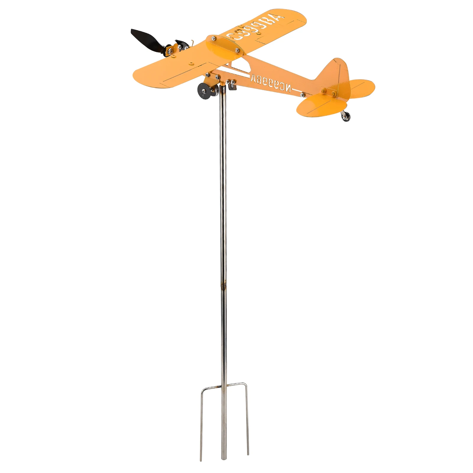 

Airplane Weathervane Gifts Garden Decor Vane Windmill Piper Cub Art Craft For Flight Lovers Garden Decoration