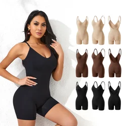 New Bodysuit Shapewear Women Tank Top Tummy Control Full Body Shaper Anti Chafing Shorts Slimming Waist Butt Lifter Seamless