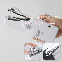 Customizable Portable Sewing Machine Mini Handheld Stitch Sew Needlework Cordless Clothes Fabrics Household Electric Sewing