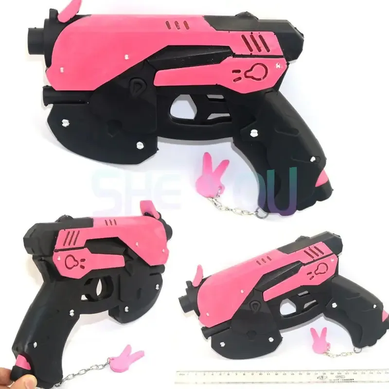 dd54 Anime Gra OW Rekwizyty D.Va Akcesoria DVA Rekwizyt Cosplay PVC Zabawka Pistolet Pistolet Zabawkowy Broń 27cm * 19cm