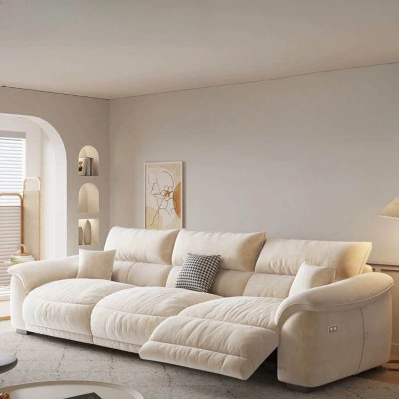 Empty function cabin electric sofa modern cat fleece small apartment living room function sand combed