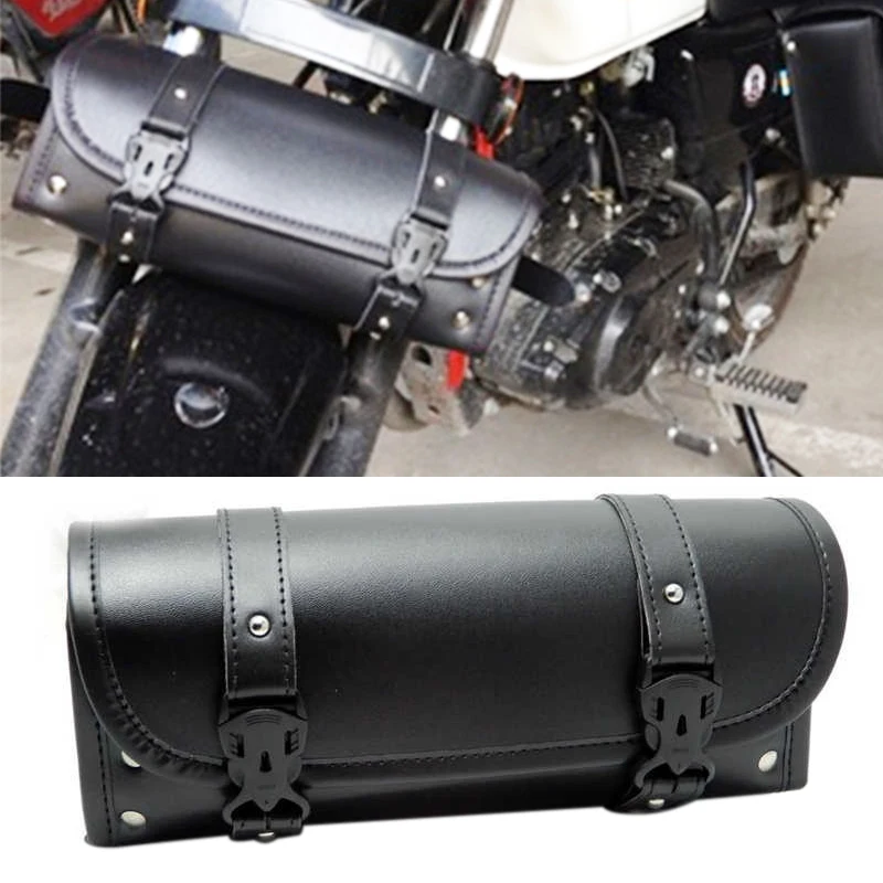 

For Yamaha Retro Motorcycle Front Fork Handlebar Bag Tool Side Pack For Harley Sportster XL Touring Softail Dyna Road King