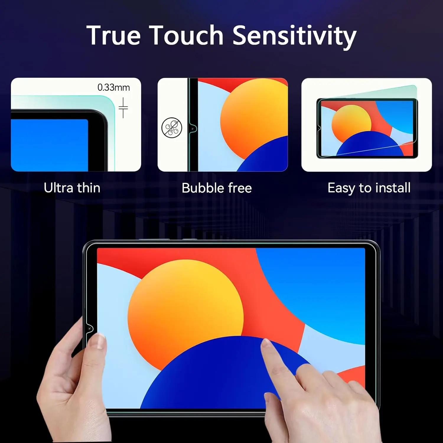 8.7inch Tablet Tempered Glass For Redmi Pad SE 8.7" (WiFi / 4G) Screen Protector HD No Bubbles Anti-Fingerprints Protective Film view 5