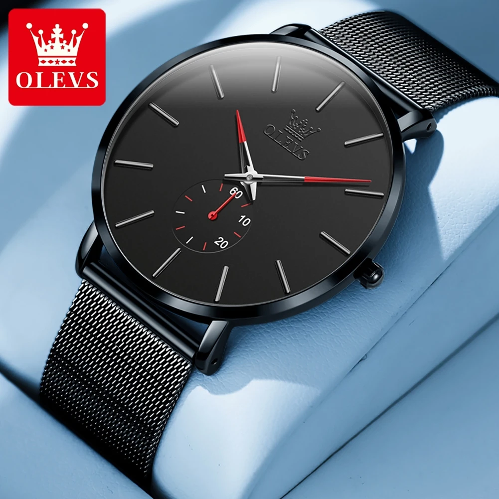 

OLEVS 9954 Fashion Men's Watches Brand Minimalism Ultrathin Original Quartz Wristwatch Waterproof Luminous Watch For Man