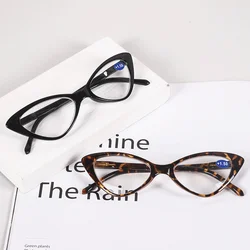 Vintage Fashion Cat Eye Reading Glasses Women Retro Small Frame Clear Lens Presbyopic Eyeglasses Pc Full Frame Glasses