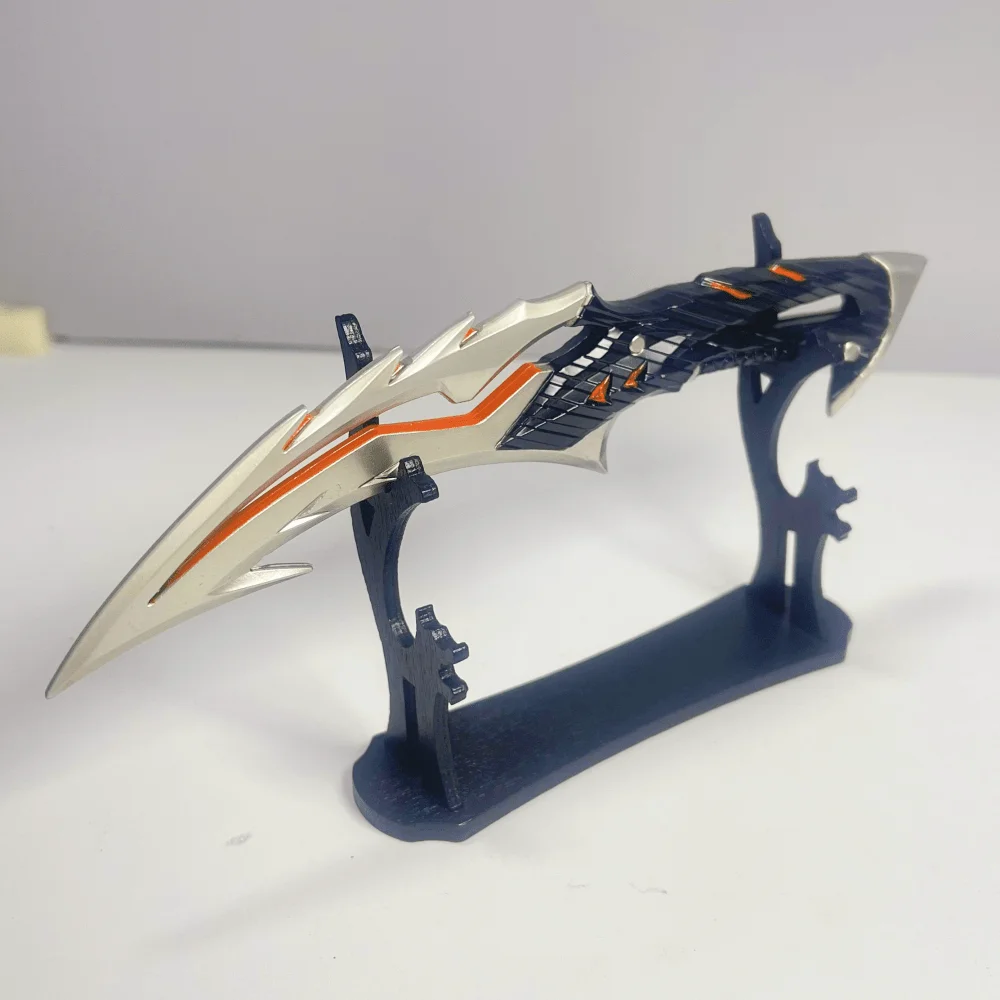 Espada katana de metal valorant prime vandal, 7 polegadas, sabre samurai original, faca ninja, sabre japonês, acessórios de cosplay, brinquedo adereço