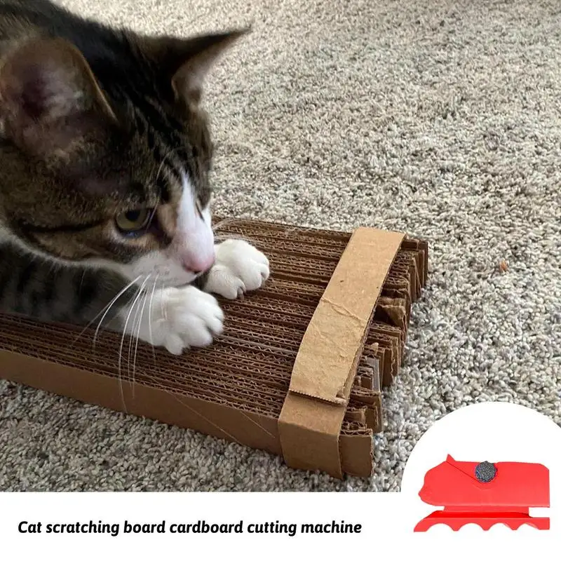 3D Printed Card Board Cutter Cat Shaped Cat Scratch Cardboard Cutting Machine Cardboard Cutting Machine For Homemade Cat